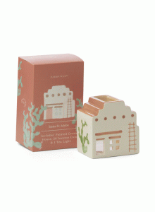 Комплект чаена свещ и керамичен ароматизатор Падивакс "Къща в Санта Фе" - 20 конуса с аромат